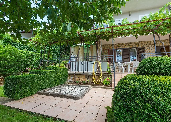 Charmantes Nur 650 Meter Zum Mit Mediterranem Garten, Meerblick, Grill Apartman